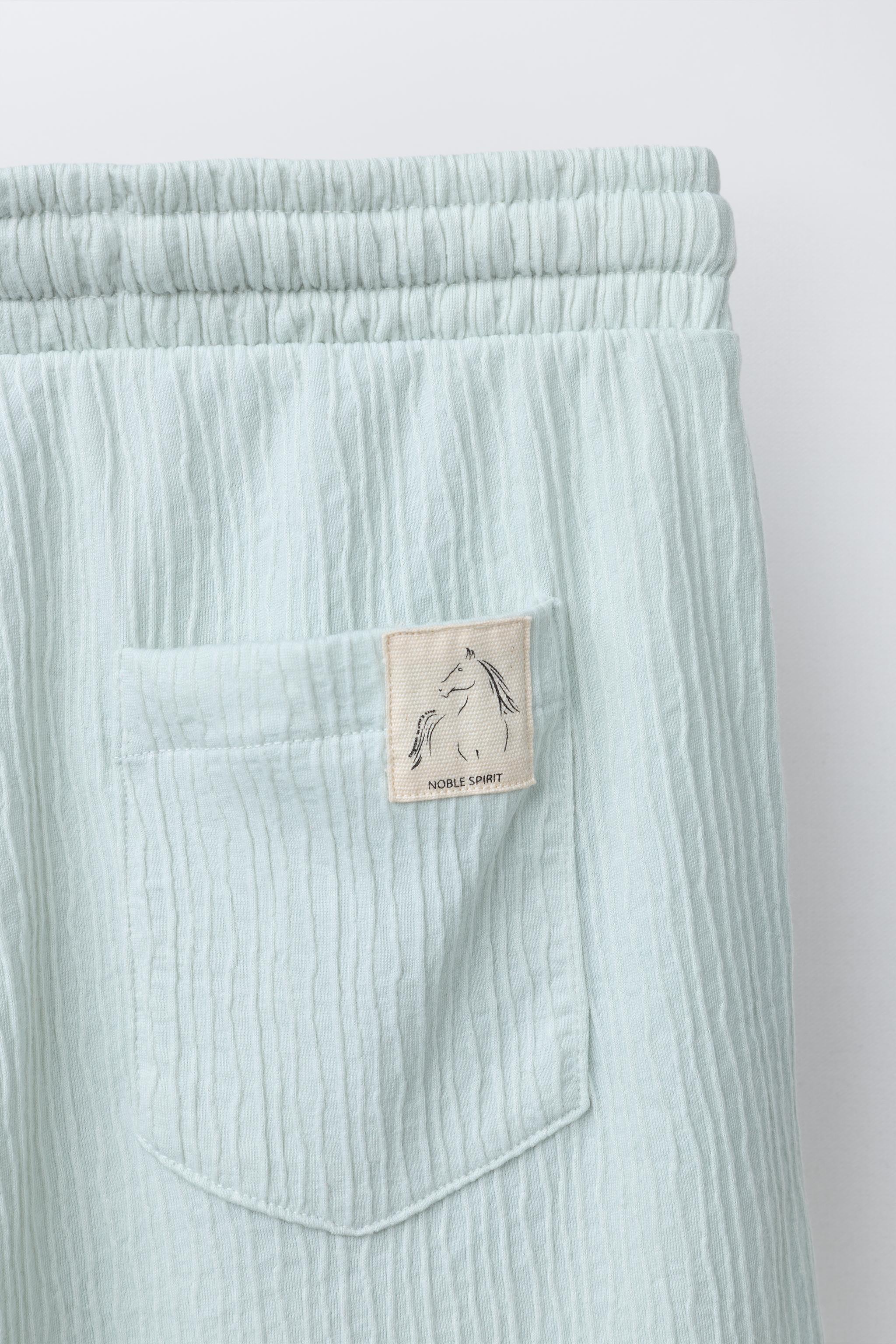 TEXTURED POLO SHIRT AND BERMUDA SHORTS SET
